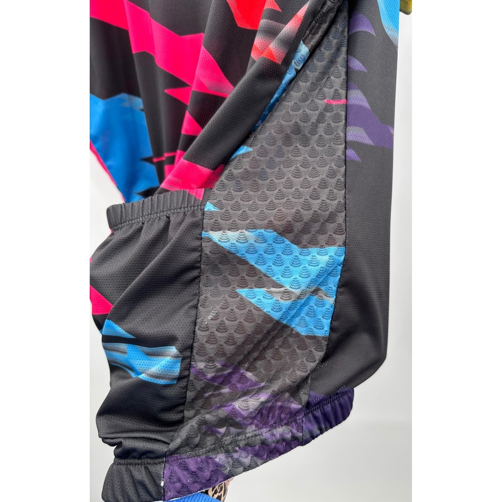 NWT Bicycle 808 Womens Plus 2XL Cycling Jersey Full Zip S/Sleeve Abstract Print - Picture 7 of 12